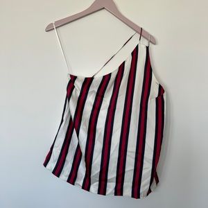 Finders Keepers One Shoulder Stripe Top